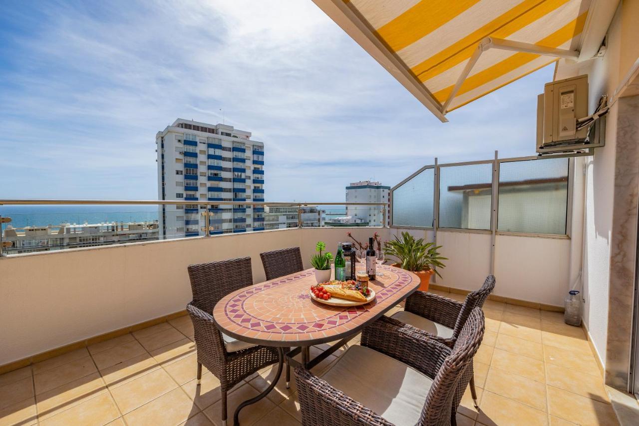 Seaview Penthouse In Algarve With Spacious Terrace Quarteira Exteriör bild